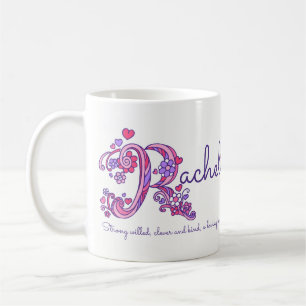 Rachel letter R betekent doodle art mok