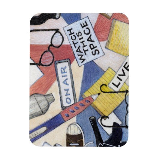 Rachel Maddow fan magneet (Verticaal)