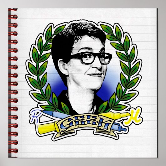 Rachel Maddow Geek Pride Poster (Voorkant)