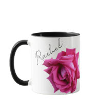  Rachel naam hete roze roos floral plezier