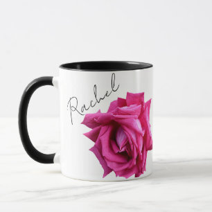 Rachel naam roze rose boho floral Mok