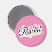 Rachel noemt schattig design magneet (Voorkant / Achterkant)