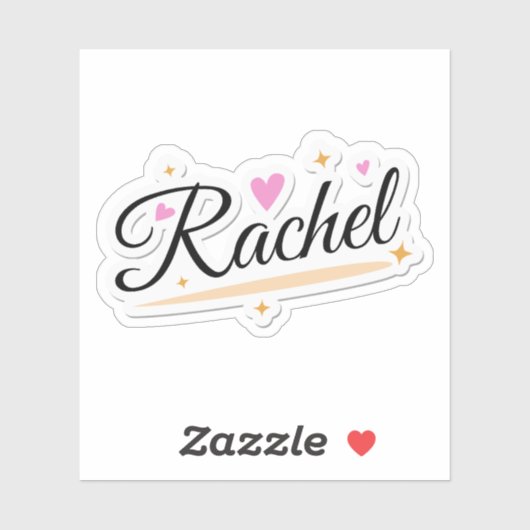 Rachel noemt schattig design sticker (Vel)