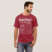 RACHEL Nutrition Persoonlijke benaming Funny Gift T-shirt (Voorkant volledig)