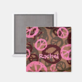 Rachel-Peace teken ontwerp magneet (Voorkant / Achterkant)