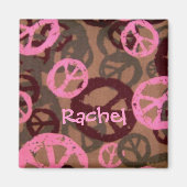 Rachel-Peace teken ontwerp magneet (Voorkant)