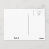 Rachel Personalized Bladwijzer Briefkaart (Achterkant)