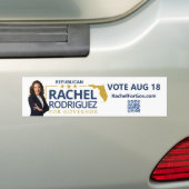 Rachel Rodriguez voor bumpersticker van de gouvern (Op auto)