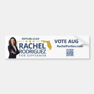 Rachel Rodriguez voor bumpersticker van de gouvern