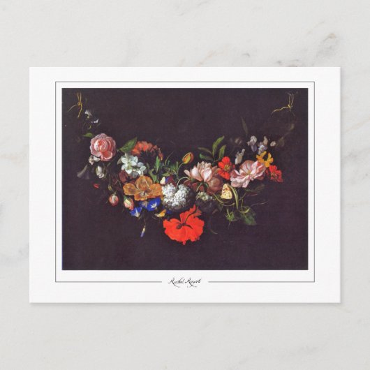 Rachel Ruysch #14 - Kunstmatig Briefkaart (Voorkant)