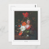 Rachel Ruysch #1 - Kunstmatig Briefkaart (Voorkant / Achterkant)