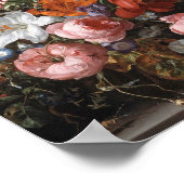 Rachel Ruysch - Bloemen in een glas vet Poster (Hoek)