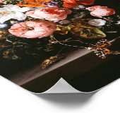 Rachel Ruysch - Bloemen in een glas vet Poster (Hoek)