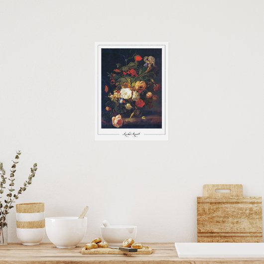 Rachel Ruysch Zedign Art Poster #3 (Keuken)