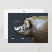 RACHEL THE PIGGY BANK 2016 Kalender Briefkaart (Voorkant / Achterkant)