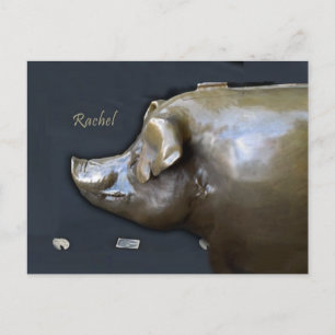 RACHEL THE PIGGY BANK 2016 Kalender Briefkaart