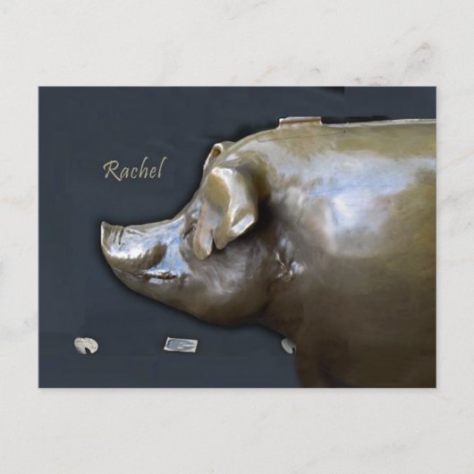 RACHEL THE PIGGY BANK 2016 Kalender Briefkaart (Voorkant)