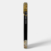 Rachella Elegant Ebony Chic Monogram Case-Mate iPhone Case (Achterkant / Links)