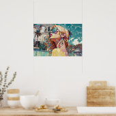 Rachel's dag in het zwembad poster (Keuken)