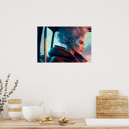 Rachel's lift poster (Keuken)