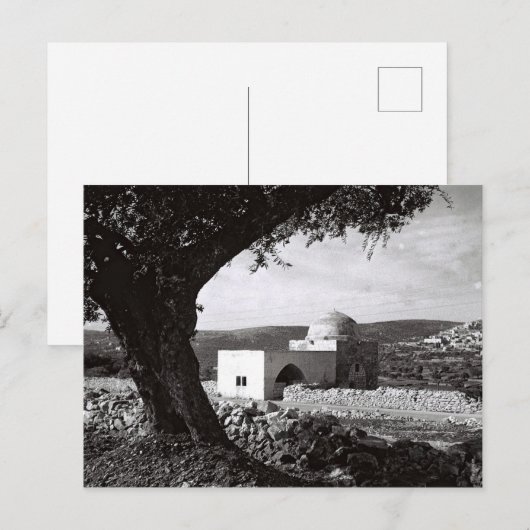 Rachel's Tomb in Bethlehem - Oude foto Briefkaart (Voorkant / Achterkant)