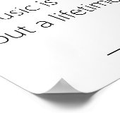 Rachmaninoff-muziekcitaat Poster (Hoek)