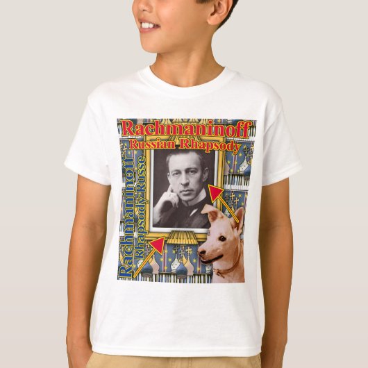 Rachmaninoff Russian Rhapsody T-shirt (Voorkant)
