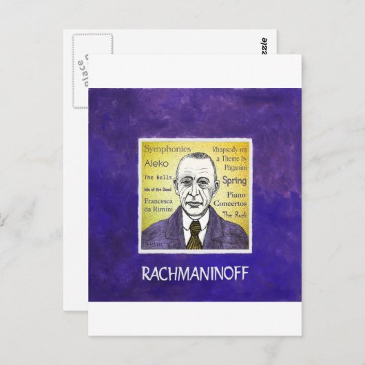 Rachmaninov Briefkaart (Voorkant / Achterkant)