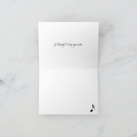 Rachmaninov Note-Kaart Kaart (Binnen)