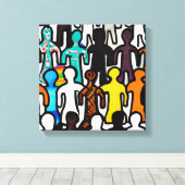 Raciale gelijkheid canvas afdruk (Insitu (Houten vloer))
