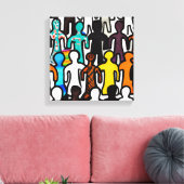 Raciale gelijkheid canvas afdruk (Insitu (Woonkamer))
