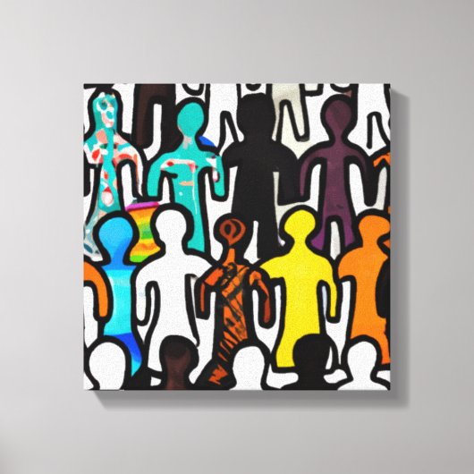 Raciale gelijkheid canvas afdruk (Voorkant)