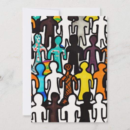 Raciale gelijkheid feestdagenkaart (Voorkant)