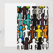 Raciale gelijkheid feestdagenkaart (Voorkant / Achterkant)