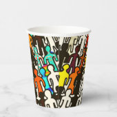 Raciale gelijkheid papieren bekers (Rechts)