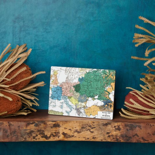 Raciale kaart van Europa Fotoplaat (Zijkant)