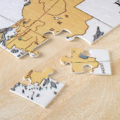 Raciale kaart van Europa Legpuzzel (Zijkant)