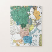 Raciale kaart van Europa Legpuzzel (Verticaal)