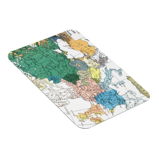 Raciale kaart van Europa Magneet (Rechterzijde)