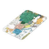 Raciale kaart van Europa Magneet (Linkerzijde)