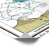 Raciale kaart van Europa Poster (Hoek)