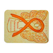 Raciale Tolerance Awareness Ribbon Angel Magnet Magneet (Horizontaal)