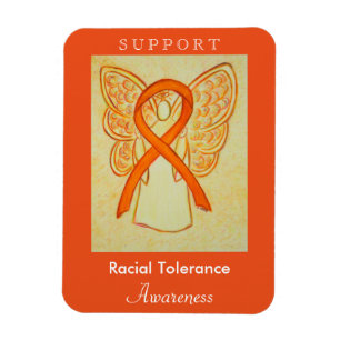 Raciale Tolerance Awareness Ribbon Angel Magnets Magneet
