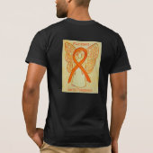 Raciale tolerance Awareness Ribbon Angel Shirten T-shirt (Achterkant)