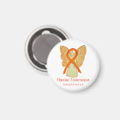 Raciale tolerance Awareness Ribbon Fridge Magnet (Voorkant / Achterkant)