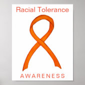 Raciale tolerance waakzaamheid Poster met lint (Voorkant)