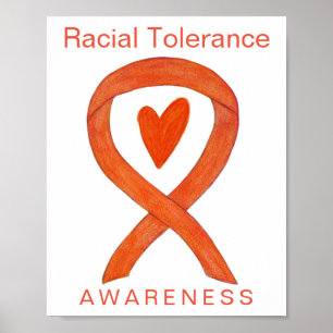 Raciale Tolerantie Bewustzijn Lint Kunst Poster Pr