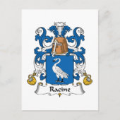 Racine Family Crest Briefkaart (Voorkant)