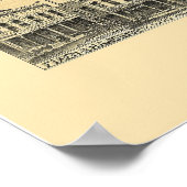 Racine, WI Panorama Kaart - 1883 Poster (Hoek)