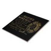 Racine Wind Mill Racine Wisconsin 1889 Tegeltje (Zijkant)